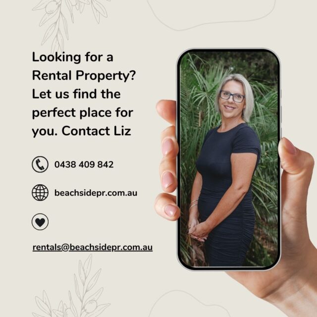 🔎 Looking for a rental property?Finding the right home can be stressful — but it doesn’t have to be.
Whether you’re relocating, upsizing or simply ready for a sea change, Liz at Beachside Property Rentals is here to help.✅ Local knowledge
✅ Personalised support
✅ Quality long-term rental optionsGet in touch today and let Liz help you find a place you’ll love calling home 🏡🌊📞 Contact Liz at Beachside Property Rentals to get started.https://beachsidepr.com.au/